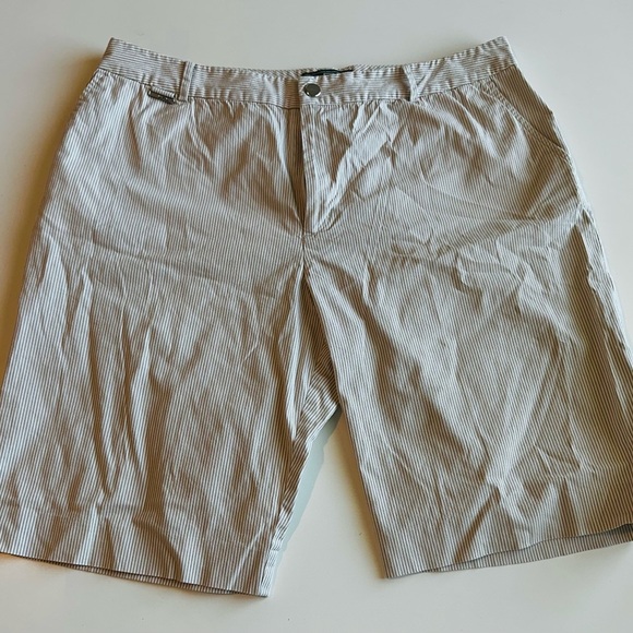 Ralph Lauren Gray Flat Front Shorts size 14 New. - Picture 1 of 10